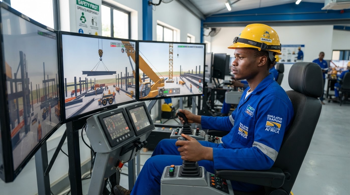 Stagiaire sur simulateur